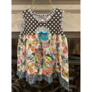 Baxter and Beatrice boutique girls top, 6X, floral (U)